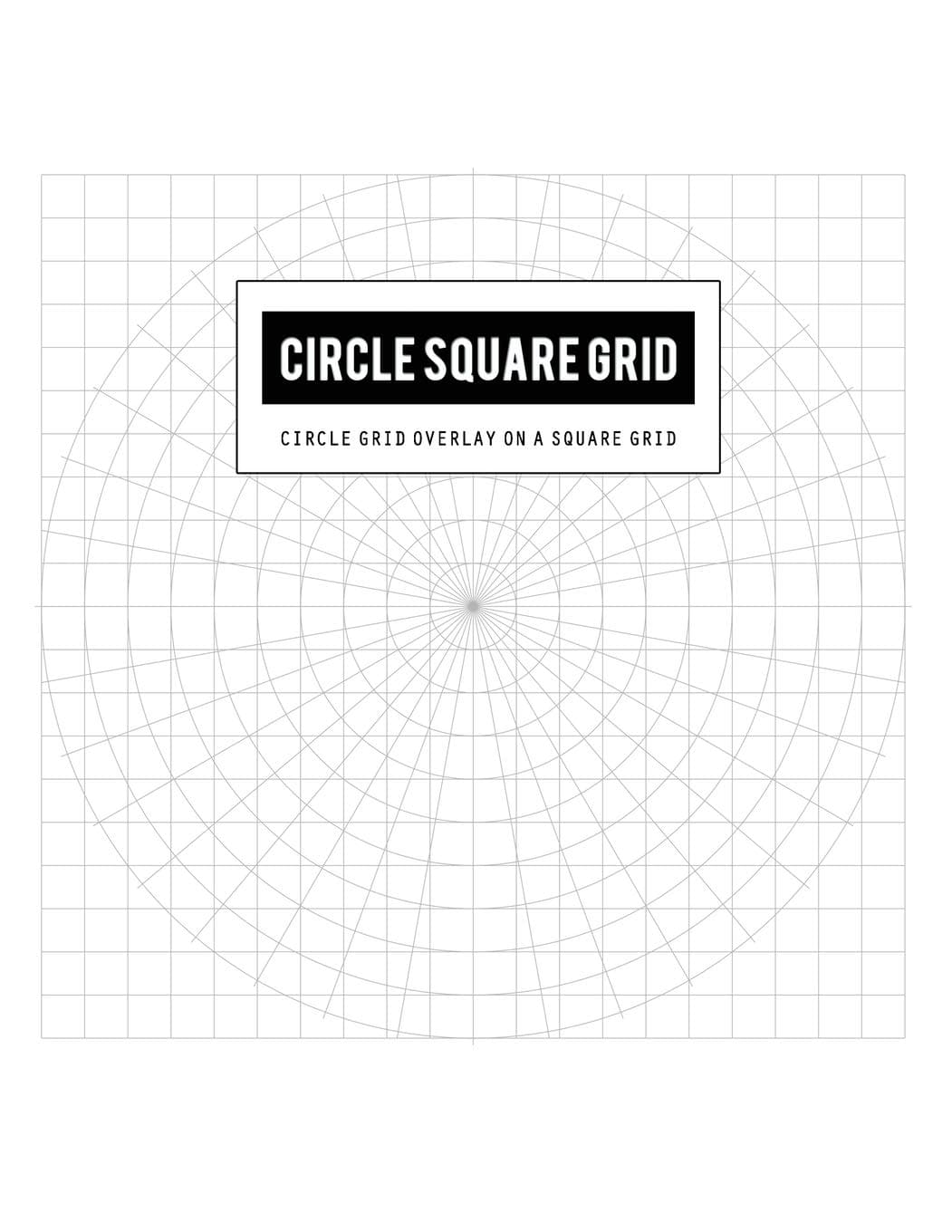 Circle Grid Overlay on a Square Grid: Grid Quarter Inch Circular Hybrid Graph Paper for Mathematics Graphing Equations (Math Teacher & Student Journal) Graph Ruled with Thin Gray Line