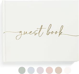Lamare Wedding Guest Book - Elegant Guest Book Weddings Reception, Baby Shower, Polaroid Guest Book for Wedding and Special Events - 100 Blank Pages for Wedding Sign in and Photos