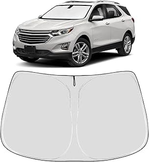 Proadsy 2026 Upgrade Front Windshield Sunshade Foldable Sun Shade Protector Custom Fit/Chevy Equinox 2017-2024 Accessories