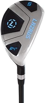 LAZRUS GOLF Premium Hybrid Golf Clubs for Men - 2,3,4,5,6,7,8,9,PW Right Hand & Left Hand Single Club, Regular Flex