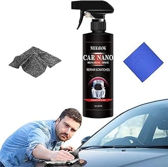 Nano Car Scratch Removal Spray, Car Scratch Repairing Spray with Nano Cloth, Fast Scratch Remover Coating Oxidation Liquid for Vehicles (500ML-1Pc)
