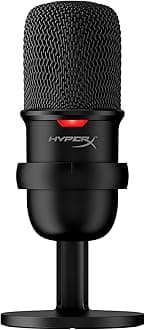 HyperX SoloCast – USB Condenser Gaming Microphone, for PC, PS4, PS5 and Mac, Tap-to-Mute Sensor, Cardioid Polar Pattern, great for Streaming, Podcasts, Twitch, YouTube, Discord,Black