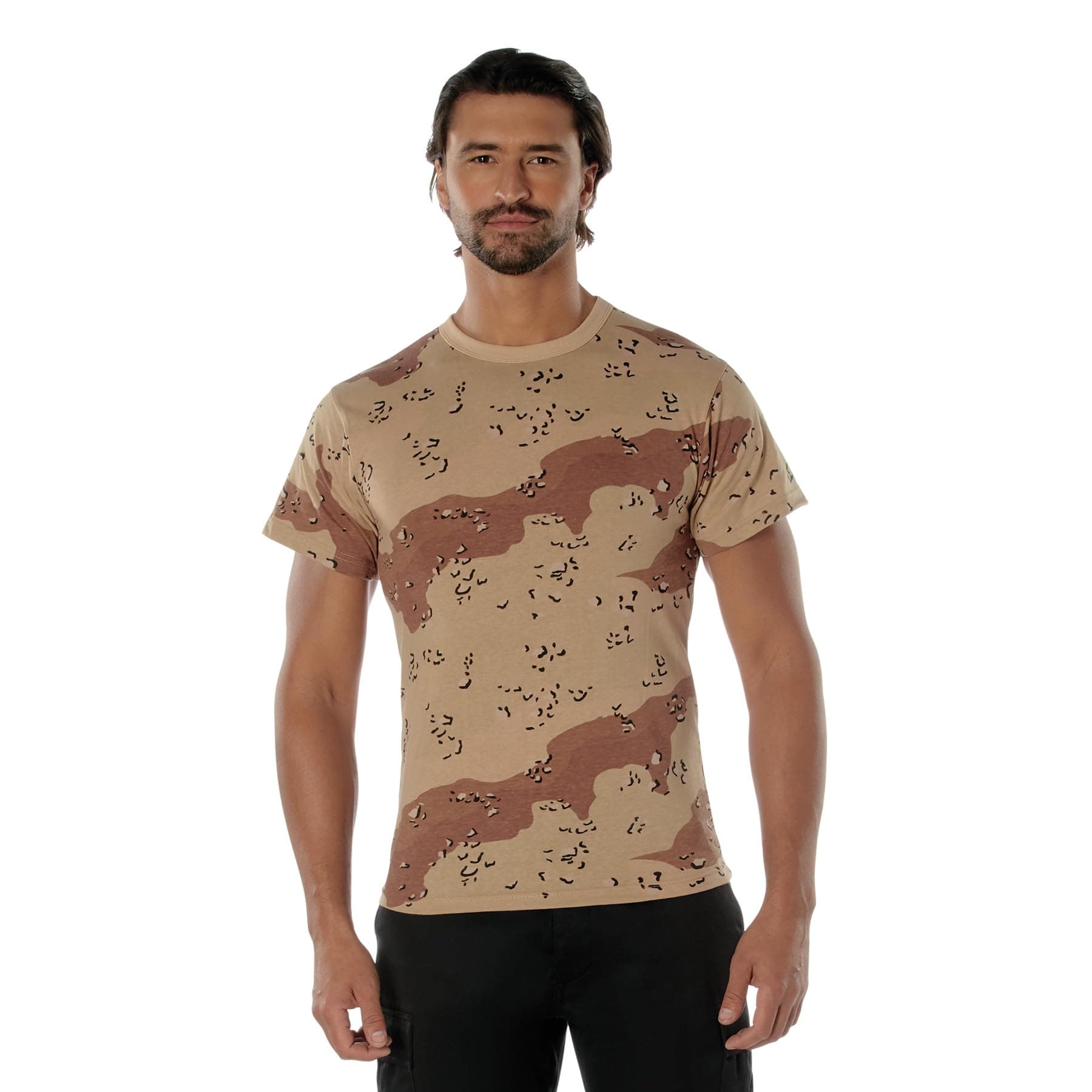 Rothco Camo T-Shirt – Rugged Short Sleeve Crew Neck Base Layer Tee Shirt