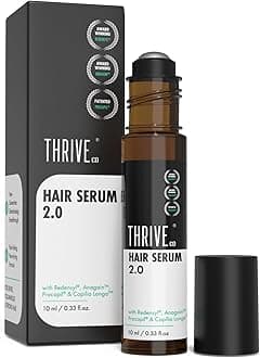 Hair Growth Serum 2.0 Roll On, 10ml | Advanced Clinically Proven Scalp Treatment for Hair Fall Control | Redensyl, Anagain, Regendil®, Rosemary Oil | Lightweight, Non-Sticky | Men & Women