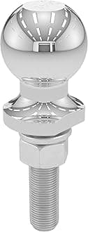 CURT 40019 Chrome Trailer Hitch Ball, 3,500 lbs, 2-Inch Diameter, 3/4 x 3-Inch Shank