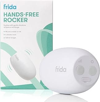 Frida Baby Hands-Free Stroller Device with 5 Vibration Levels, Universal Stroller Accessories, Rechargeable Portable Vibration for Cribs & Strollers, Water-Resistant Baby Soother