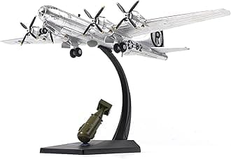 1/72 Scale B-29 Superfortress Fighter Model Heavy Bomber Aircraft Models Royal Air Force B-29 Bomber Military Metal Diecast Airplane Model Kit for Adult Collection or Gift (Little Boy)