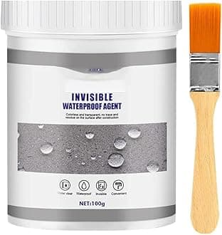 Waterproof Insulating Sealant, Waterproofing Sealant Clear, Liquid Rubber, Multi-Surface Water Leak Sealant, Protective Coating Sealant for Wood Metal Tiles Concrete, 100ML