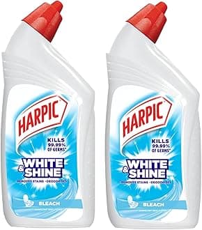 500 ml, White and Shine Disinfectant Toilet Cleaner Bleach Liquid (Pack of 2)