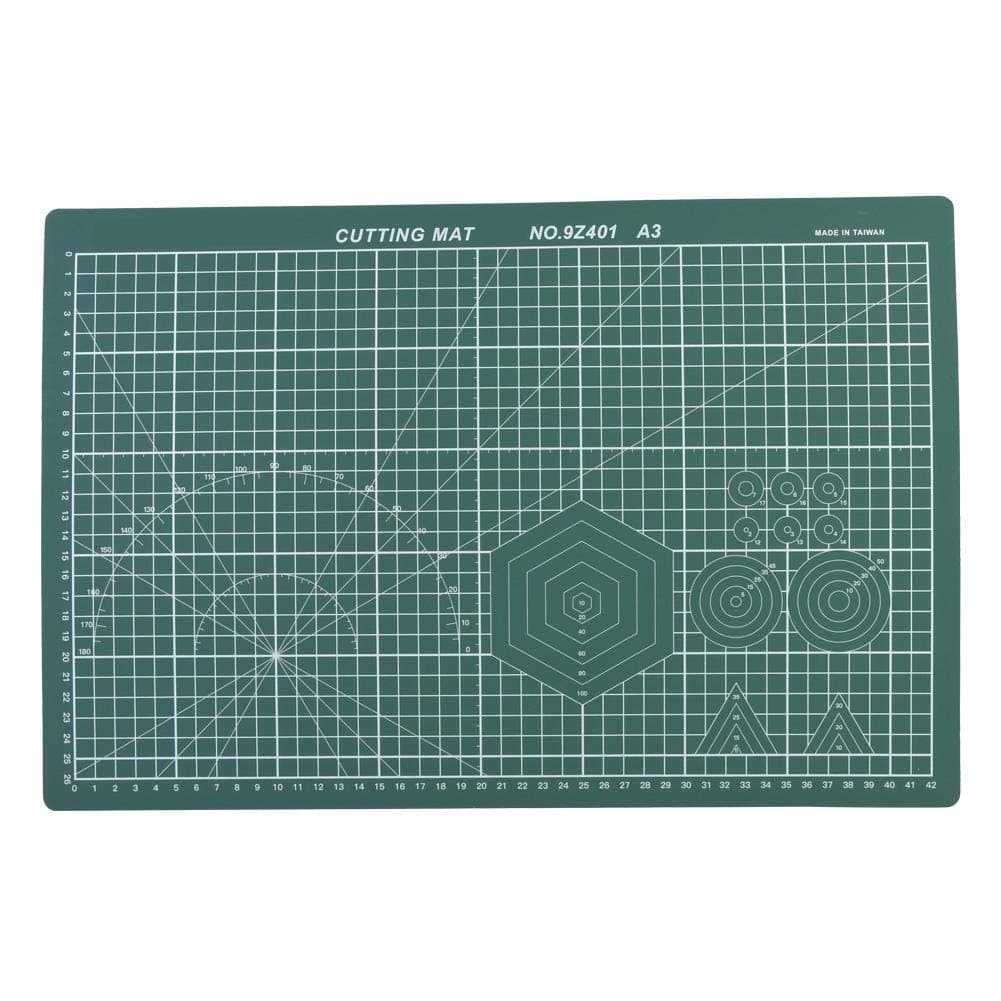 A3 Cutting Mat Cutting Mat, Double-sided Printing Durable Cutting(A3 double-sided green)