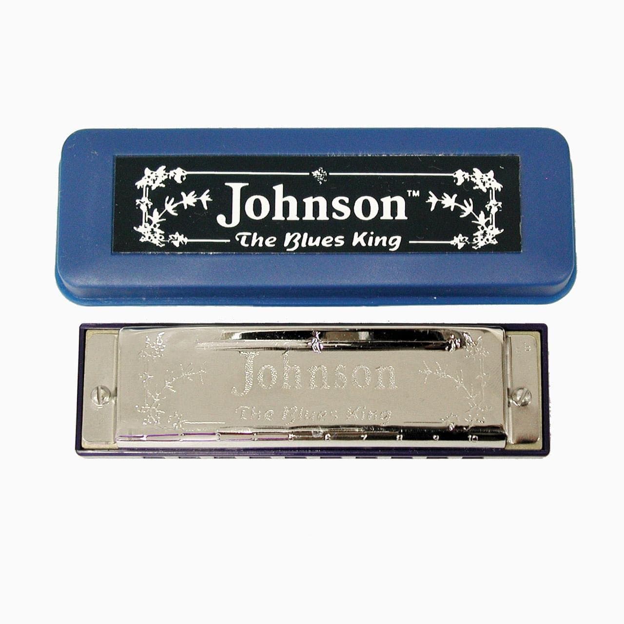 Johnson BK-520-D-FLAT Blues King Harmonica, D Flat