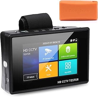 wsdcam4" Portable Wrist IP Camera Tester - 4K H.265 CVBS CVI TVI AHD Analog Camera Tester with POE/IP Discovery & Firmware Update