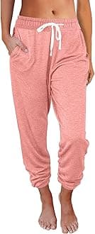 AUTOMET Womens Sweatpants Drawstring Comfy Lounge Pajamas Pants Workout Joggers Athletic Yoga Pants with Pockets