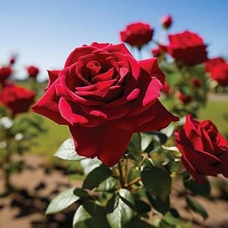 Rose Flower Tree Plant Hybrid All Time Red Rose Gullab Flower Tree(pack of 1)