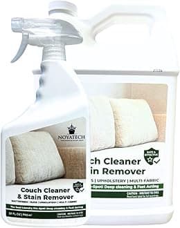 NOYATECH Couch Cleaner and Stain Remover Spray – Professional Strength, Multi-Surface Fabric and Upholstery Cleaner – Pet-Safe, Non-Toxic, Quick-Drying for Couches, Sofas & Car Interiors