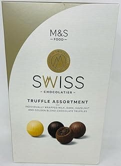 Swiss Chocolate Truffle Assortment 665G Milk, Dark, Hazelnut and Golden Blond Chocolate Truffles
