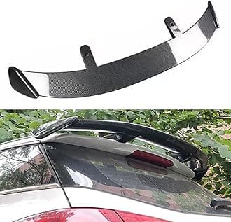 Car Rear Spoilers for MG HS ZS MG3 MG5 MG7,Car Rear Trunk Tail Spoiler for Hatchback Antiscratch Rear Body Spoiler,A/Carbonfiberlook