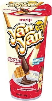 meiji Yan Yan Biscuits (Pack Of 6, Chocolate and Vanilla), 44 Gram