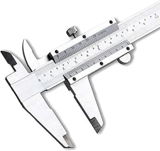 Spurtar Vernier Caliper Gauge 0-150mm 0-6" Precision Calipers Measuring Tool Accuracy 0.02mm/0.001" for DIY/Household/Industrial Use with Storage Case