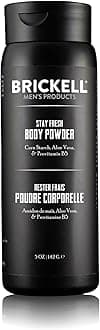 Stay Fresh Body Powder for Men, Natural and Organic Talc-Free, Absorbs Sweat, Keeps Skin Dry, Unscented, 5 oz