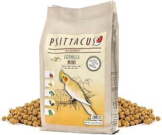 Psittacus Mini 6.6 lb | Complete Pellet Diet for Cockatiels, Conures and Cockatoos | Premium Food for Birds, 100% no-GMO