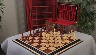 The Savano Forever Series Wood Chess Set, Box, & Board Combination