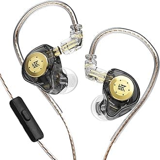 Morelian EDX Pro in-Ear Stage Monitor Headphone Dual Dynamic Unit Earphone Shock Bass Earbuds with 0.75mm Detachable Cable Comfortable Wired Headset (With Mic)