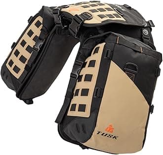 Highland X2 Rackless Luggage System Base System Compatible with KTM/Husky 690-701 Heat Shield Black/Tan