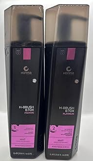 Brazilian Keratin Treatment H-Brush Btox Honma Tokyo 2L | Progressive Brush | Smoothing & Straightening System | 100% Straight Hair | Volume Reducer
