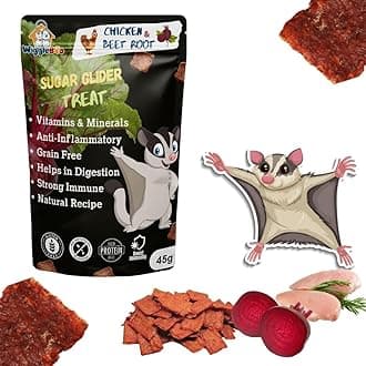 Chicken & Beetroot Suger Glider Treat | Helps Immune System & Digestion | Crunchy Healthy Snacks | 45g