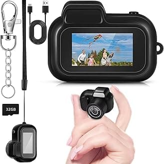 Omana Mini Digital Camera with LCD Screen Full 1080P HD 32GB Card Monoreflexes Shaped CMOS Small Compact Portable Video Recorder