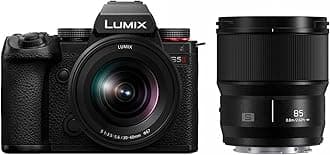 LUMIX S5II Mirrorless Camera (DC-S5M2KK) with LUMIX S Series 85mm F1.8 L Mount Interchangeable Lens (S-S85)