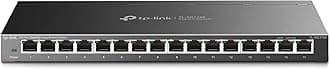 16 Port Gigabit Switch | Easy Smart Managed | Plug & Play | Limited Lifetime Protection | Desktop/Wall-Mount | Sturdy Metal w/Shielded Ports | Support QoS, Vlan, IGMP and LAG (TL-SG116E)