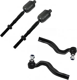 TRQ Front Inner and Outer Tie Rod Set 4 Piece Compatible with 1998-2003 Mercedes-Benz E320 2000-2002 E430
