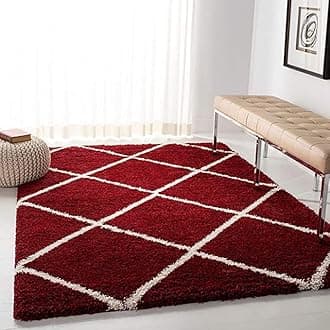ZBLER Carpet Shaggy Super Soft Carpet for Home & Living Room (6x9 feet, Red Box)