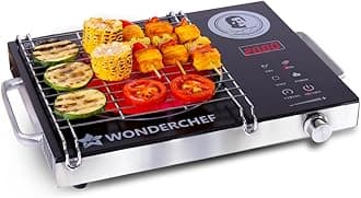 Easy Cook Infrared Cooktop | 2200 Watt Induction Cooktop | LED Digital Panel | Smart Touch Buttons | 2 Year Warranty
