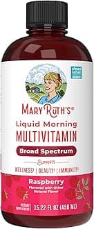Multivitamin for Women, Men & Kids by MaryRuth's | Liquid Morning Multivitamin | Mens, Womens Multivitamin| Vitamin A C D E B6 B12 Biotin Zinc | Beauty | Vegan | Non-GMO | Gluten Free | 15 Servings