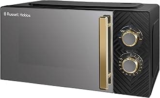 Russell Hobbs 17 Litre 700W Black Solo Manual Microwave With Groove Design, 5...