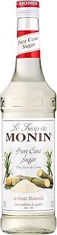 MONIN Premium Pure Cane Sugar Syrup 700ml for Cocktails and Coffees. Vegan-Friendly, Allergen-Free, 100% Natural Flavours and Colourings