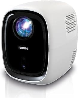 NeoPix 130, Home Theater Video Projector, Advanced Image Correction, Full HD 720p, Advanced LED Light Source, Wi-Fi Mirror Mode, Stereo Sound, Connected Operating System, White