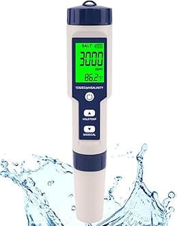Multiparameter Meter, 5 in 1 Water Quality Tester