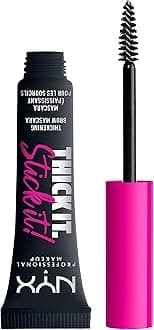 NYX PROFESSIONAL MAKEUP Thick It Stick It Thickening Brow Mascara, Eyebrow Gel - Black