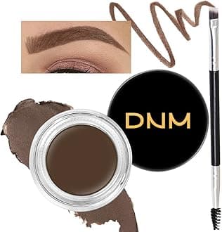 evpct Soft Brown Eyebrow Powder Pomade Gel Shaper Makeup Kit with Dual-ended Brush, Eyebrow Stencil Kit for Women Shaping, Eye Brow Pomade Stencil Shaper Tinting kits for Women Long Lasting Waterproof