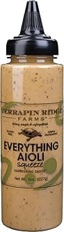 Terrapin Ridge Farms Gourmet Everything Aioli Garnishing Squeeze for Sandwiches, Burgers, and Wraps, Dipping Sauce for French Fries and Vegies - One 8 Ounce Squeeze Bottle
