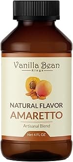 Pure Amaretto Extract for Baking and Flavoring - 4 OZ - Premium Quality Natural Flavors for Baked Goods, Desserts, & Cooking