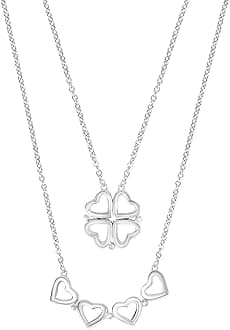 Silver Chest 925 Silver Pendant for Women and Girls with Silver Chain | Stylish Silver Necklace with AAA Cubic Zirconia stones