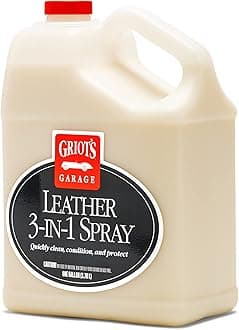 Griot's Garage Leather 3-in-1 Spray, Cleaner and Conditioner for Leather and Vinyl, Car Seats and Vehicle Interior, Truck, RV, Boats, and Home, 10964, 1 Gallon