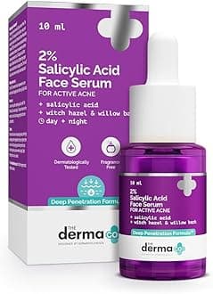 2% Salicylic Acid Face Serum - 10 ml | Reduces acne & blackheads | Tightens pores | Exfoliates & soothes inflammation