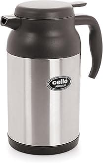 Cello Armour Stainless Steel Double Walled Carafe, Insulated, 1600ml, 1 Unit, Grey