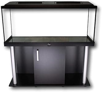 Diversa AQUARIUM WITH LID AND STAND/CABINET Professional Fish Tank - Real Glass, Standard Rectangle (300 Litre Set)